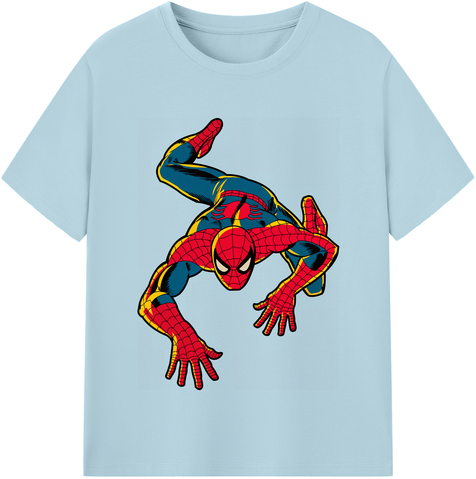 （画像用） Spider Man スパイダーマン 綿100％半袖Tシャツ（フロントプリント）